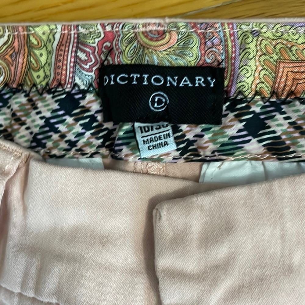 Beautiful blush Dictionary brand pant. Size 30/10 - Picture 1 of 4